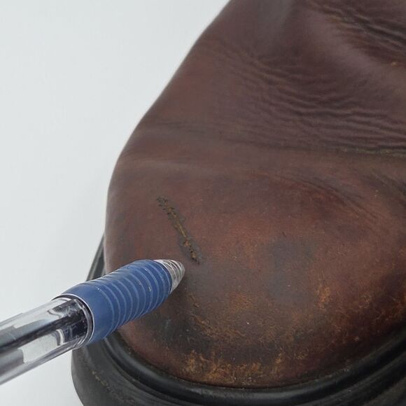 Vintage Red Wing Pecos Brown Leather Boots Made in the USA Men's Size 9D Pull on - Picture 11 of 11